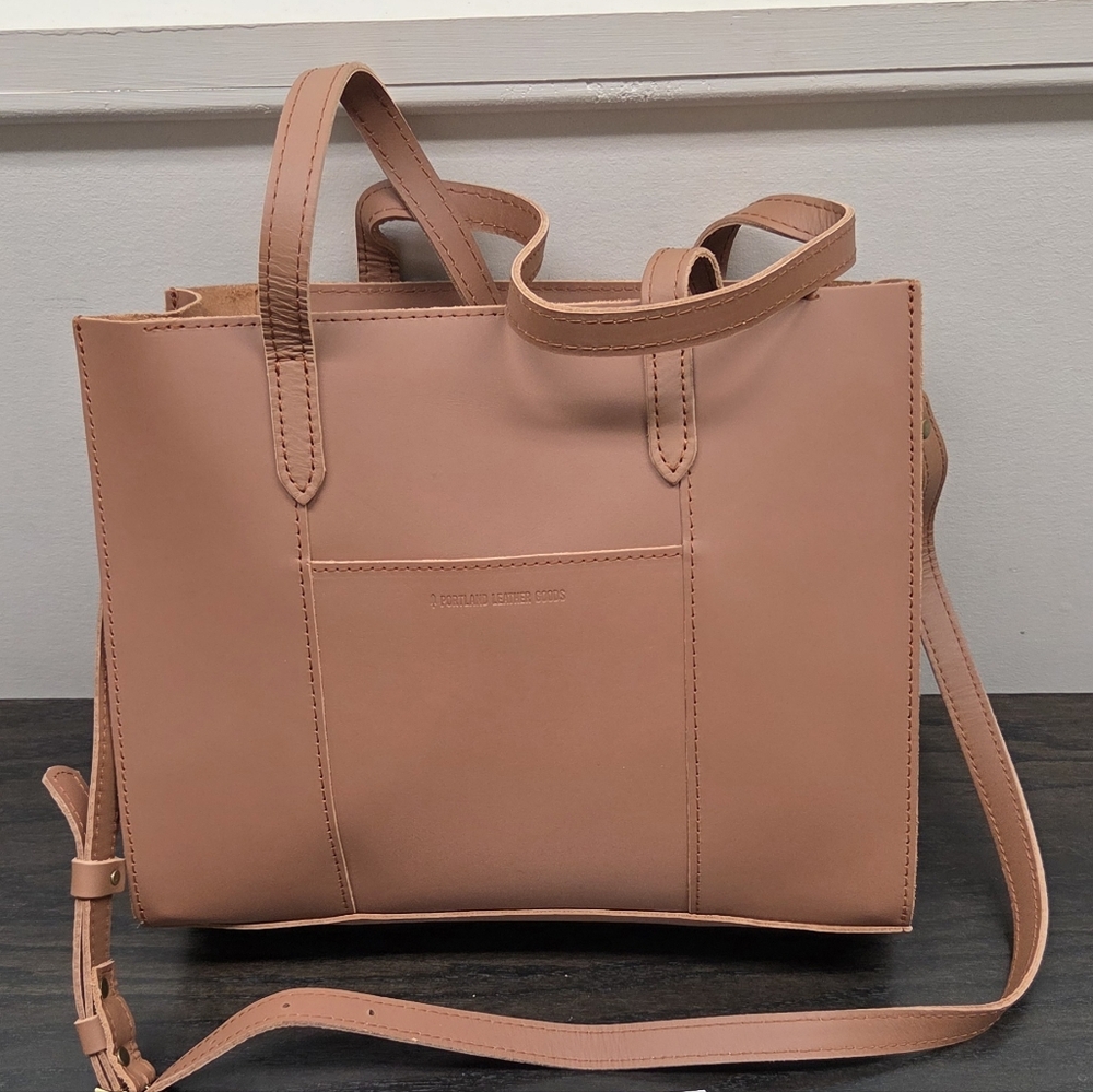 Portland Leather Blush Pink Tote Bag